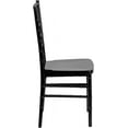 thumbnail image 6 of YYEAN Mahogany Resin Stacking Chiavari Chair 18.5"D x 15.75"W x 36.5"H-Black, 6 of 11