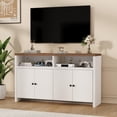 thumbnail image 4 of Buffet Sideboard Cabinet with Storage, 55inch Large Farmhouse Kitchen Storage Cabinet with 4 Doors and Adjustable Shelves, for Kitchen, Dining Room, Living Room, 4 of 8