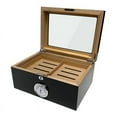 thumbnail image 2 of Orleans Group Bally Black Humidor 100 Count Spanish Cedar Finish, 2 of 4