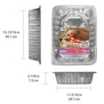 thumbnail image 3 of Handi-Foil Large Aluminum Roaster Pan Medium with Dome Plastic  Lid, 1 Count, 3 of 7