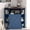 Blue and Brown, variant on Corner Cabinet, Corner Storage Shelf with USB Ports and Outlets Industrial Organizer for Small Space Wooden 6-Cubby Bookshelf for Study, Playroom, Living Room (Blue and Brown)