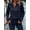 Blue, variant on Zpanxa Women's Solid Color Half Zip Sweatshirt, Long Sleeve Hoodless Pullover Top with a Modern Crewneck for Casual Comfort Blue S