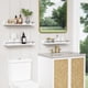thumbnail image 2 of Juego de 3 estantes flotantes Forbena para baño sobre inodoro, color blanco, 2 of 7