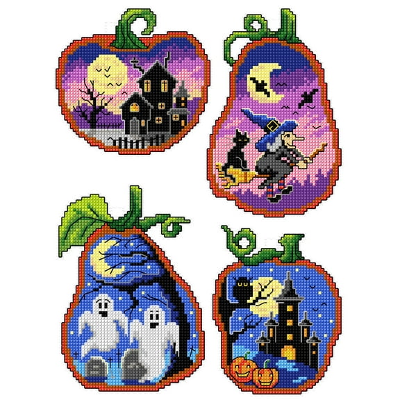 Halloween Scenes 147CS Counted Cross-Stitch Kit