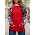 thumbnail image 4 of Blouse Décontractée à Manches Longues Col Rond Ample Imprimé Léopard Grande Taille, 4 of 4