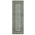 thumbnail image 2 of Garvee 2'x6' Runner Rug Modern Geometric Bordered Rug Runners Non-Slip Bedroom Rugs for Laundry Room Kitchen, Green, 2 of 7