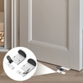 thumbnail image 3 of Fiudx Ofertas relámpago Tope de puerta de acero inoxidable, bloqueador de puerta, localizador universal de puerta de pasillo, se puede utilizar sin perforar agujeros, 3 of 7