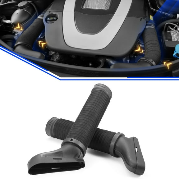 BINB ROAD Pair of Air Intake Inlet Duct Tube Hose 2720902982   2720902882 Compatible with Mercedes Benz GLK350 2010 2011 2012