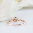 thumbnail image 6 of HeartsAndYou 0.5ct Natural Round Pink Ruby Ring Wire Mesh Band Solitaire 14k SOLID Rose Gold, 6 of 9