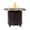 Black, variant on Aluminum 34-in Round Propane Fire Table with Beads, Covers and Lid