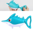 thumbnail image 4 of Adorable juguete de baño divertido para niños y bebés con forma de pez azul de dibujos animados, 4 of 8