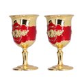thumbnail image 3 of Copa De Metal, Copa De Vino De Diseño Retro Fácil De Llevar Para Vasos De Bar Para Regalo ANGGREK Otros, 3 of 8