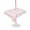 Pink, White, Rose, variant on Outdoor Tablecloth with Umbrella Hole for Patio/Picnic/Party/Camping, Grey Striped Waterproof Table Cloth Round Cover Washable, Blue Geometric Line Stripes Farmhouse (Dia 60")