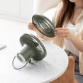 thumbnail image 4 of 10000mAh Camping Fan Rechargeable Portable Tent Fan Wireless Ceiling Electric with Power LED Light 120°Head Shaking, 4 of 9