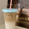 thumbnail image 5 of Cup Plastic Coffee Cup Large Capacity Cute Water Cup With Straw Lid for Summer Cold Drinking, 5 of 5