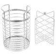thumbnail image 6 of Raindrops Silver Stainless Steel Utensil Holder with Removable Divider for Kitchen Use 7.5 x 4.2 Inches, 6 of 8