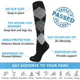 thumbnail image 2 of 5 Pairs Compression Socks for Men & Women 20-30 mmHg Circulation Support Recovery Socks for Nurses, Medical, Running, Cycling, Athletic (S/M), 2 of 6