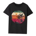 thumbnail image 1 of Camiseta para mujer, camisetas de verano, disfraz de recuerdo, camisa con cuello redondo para vacaciones, uso diario, viajes en la calle M, 1 of 7