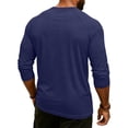 thumbnail image 5 of Fabrcox Men's Henley Shirts Raglan V Neck 3/4 Sleeve for Men Solid Color Jersey Workout Sports Casual Basic Pullover Shirt L, 5 of 7