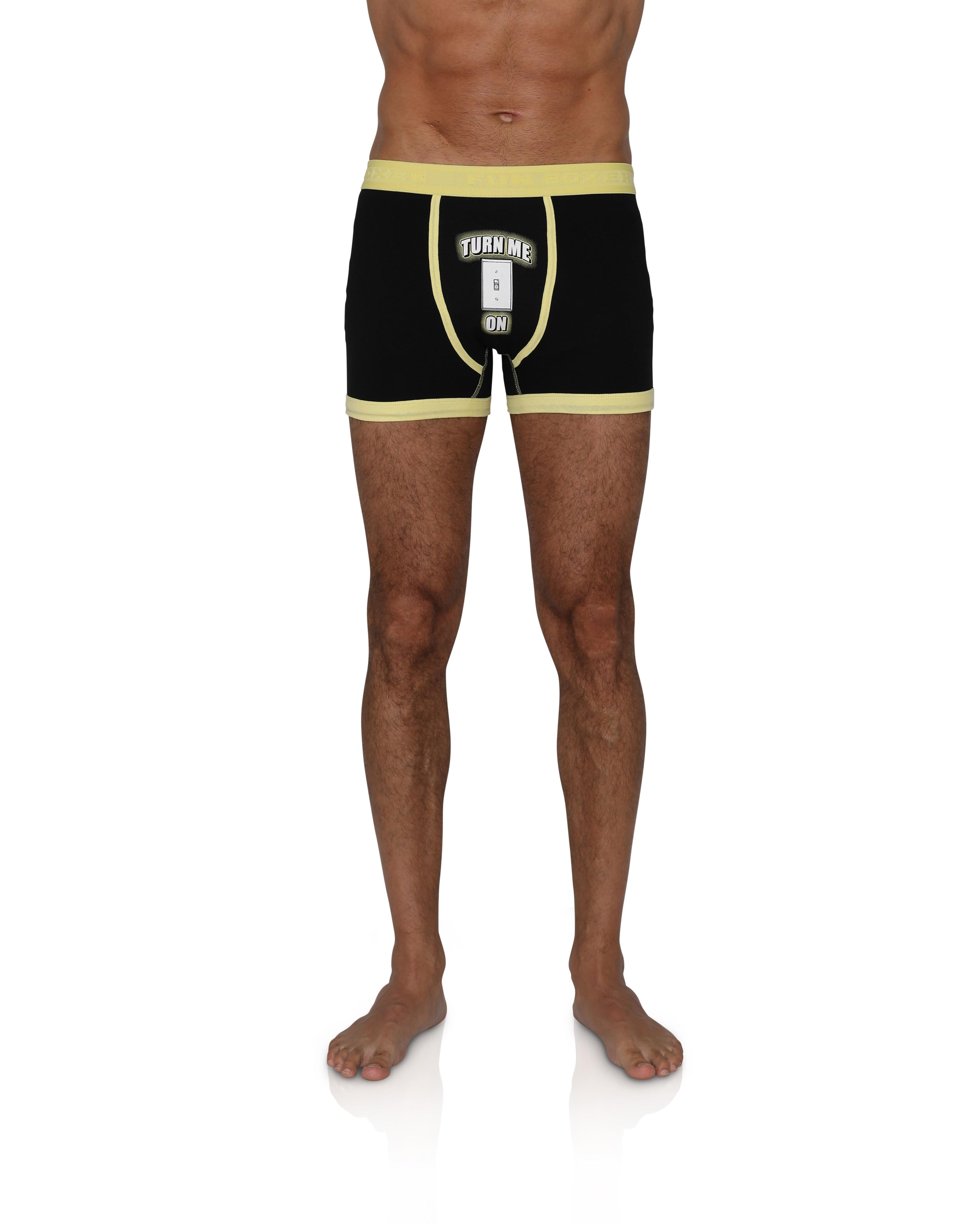 Fun Boxers - Fun Mens Boxers Crotch Print Boxer Shorts Briefs Underwear