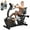 Commercial Black, variant on LNOW Magnetic Build-in Bluetooth Recumbent Exercise Bike with Adjustable and Comfortable Seat, Light Commercial Stationary Bike with Arm Workout for Adult/Seniors Home Exercise, 400LBS