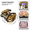 thumbnail image 3 of Panda Double Layered Insulated Lunch Bag with Two Compartments for Hand Carrying - Large Capacity Refrigerated Meal Bag, 3 of 6