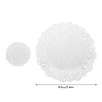 UNTERING Placemats 200 Pcs Lace Placemat Doilies Cake Placemat for Ideal for Weddings Formal Event Tableware Decoration to
