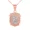 Two-Tone Rose, variant on 10k Two-Tone Rose Gold Saint Michael Protect Us Shield Pendant / Necklace (PENDANT ONLY)