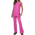 thumbnail image 2 of Sleeveless Women 2 Pieces Knit Sets Pajamas Sleepwear Set, 2 of 4