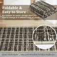 thumbnail image 5 of Garvee 8'x10' Solid Area Rug Washable Large Rug, Modern Abstract Printed Carpet Anti-Slip Backing Contemporary Stripes Rugs for Living Room Bedroom Home Office, Brown, 5 of 8