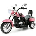 thumbnail image 1 of Costway 6V Kids Ride On Chopper Motorcycle 3 Wheel Trike with Headlight and Horn Pink, 1 of 9