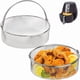 thumbnail image 1 of Cesta para freidora con asa | Cesta de malla de acero inoxidable 304 para freír alimentos | Compatible con freidoras de más de 8,25 pulgadas | Fácil de limpiar y apta para lavavajillas | Paquete de 1, 1 of 9
