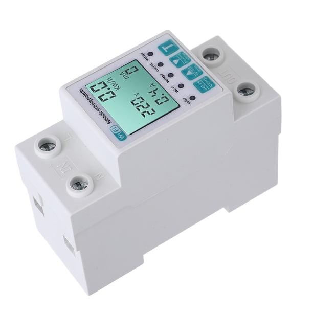 Protector Del Medidor De Energía WiFi, Medidor De Energía Inteligente WiFi De Control Remoto Y Por Voz 63A Para El Hogar