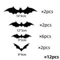 thumbnail image 6 of 12/64/72/10 Bat Wall Decoration, Halloween Bat Decoration 3D Bat Wall Decoration Realistic PVC Bat Stickers Suitable for Outdoor DIY Home Decoration Party Supplies, 6 of 8