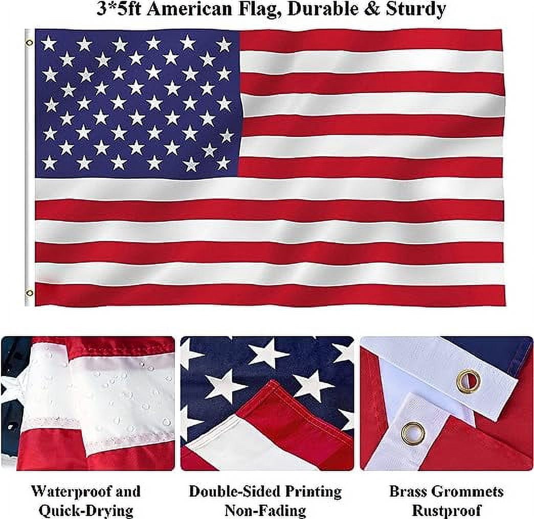 Bonison, Black Wall Mount Flag Pole with Bracket for Home Porch