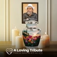 thumbnail image 4 of Yatskia Garden Tulip Sunset Urn for Ashes Adult Male, Memorial Keepsake Urns for Human Ashes Adult Female, Large Burial Urns for Human Ash, (Tasty 10 Inch and 3 Inch), 4 of 8