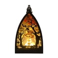 thumbnail image 1 of Luz De Cristal Gótica De Halloween Adorno De Escritorio Decoración Del Hogar Centro De Mesa Único Para Mesa, Estantería O Repisa De La Chimenea, 1 of 4