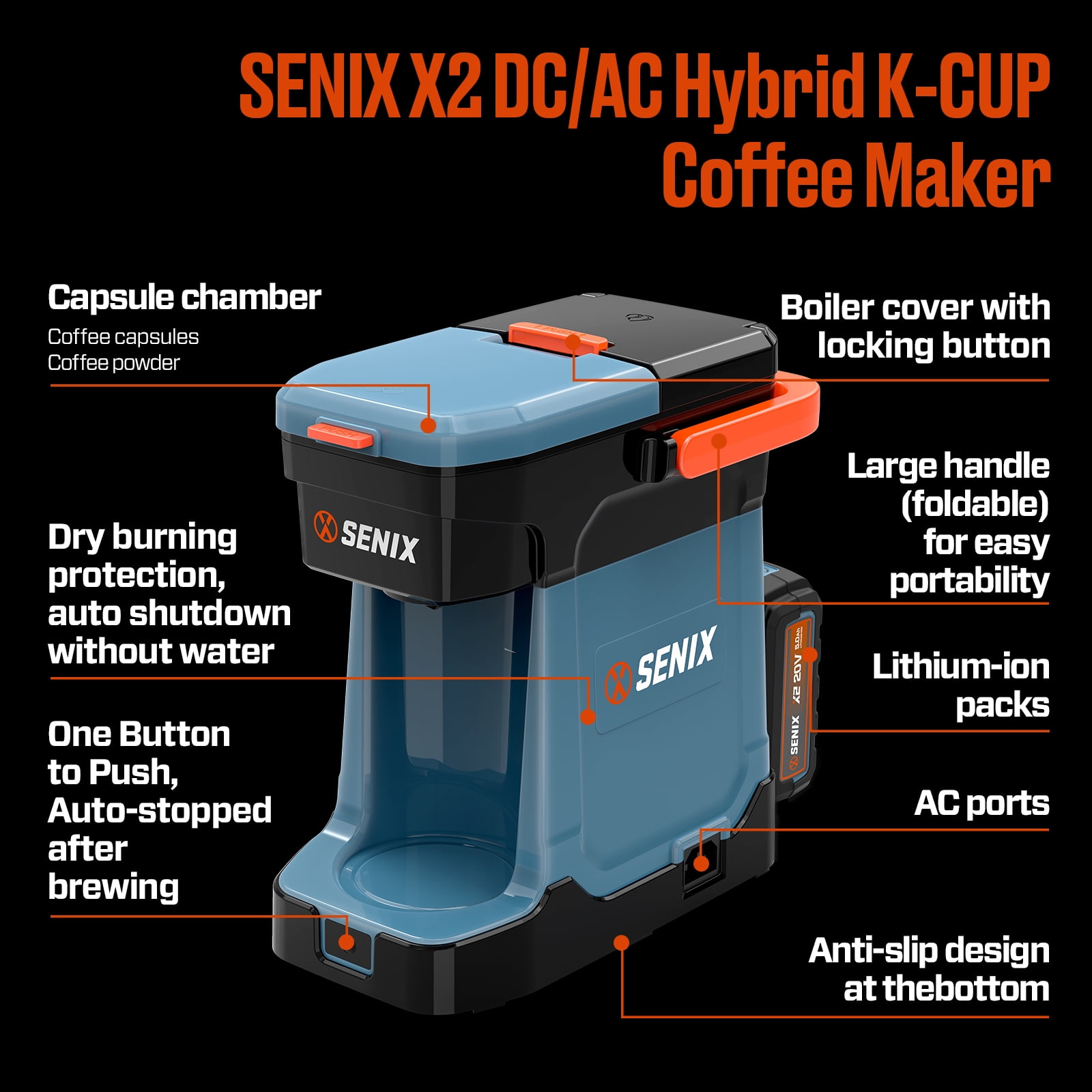 14 oz k cup coffee maker Sboly Single Serve Coffee Maker for K Cup & Ground Coffee, Coffee Make