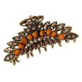 thumbnail image 1 of Numblartd Vintage Chic Aleación de metal Imitación Turquesa Rhinestone Fancy Antideslizante Pinza para el cabello Pinzas para la mandíbula - Moda para mujer Retro Tamaño grande Captura del cabello Aga, 1 of 4
