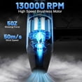 thumbnail image 4 of Plumero de Aire Comprimido de 200 W, 130 000 RPM, Pequeño Plumero de Aire Eléctrico, Velocidad Continua, para Limpieza Profunda de Teclados y PC, 4 of 7