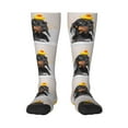 thumbnail image 2 of Lsque Dachshund Sitting in Bathtub Printed Crew Socks Men's Women's LightWeight Thin Casual Calf Socks ,Knee High Socks,Cotton Socks, 2 of 9