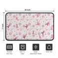 thumbnail image 5 of Pink Breast Cancer and Pioneer Flower Door Rugs,Washable Non Slip Door Mats Indoor,Decorative Door Mats,Entry Mat Indoor for Entrance,Bedroom,Kitchen,Bathroom,30"x17", 5 of 6