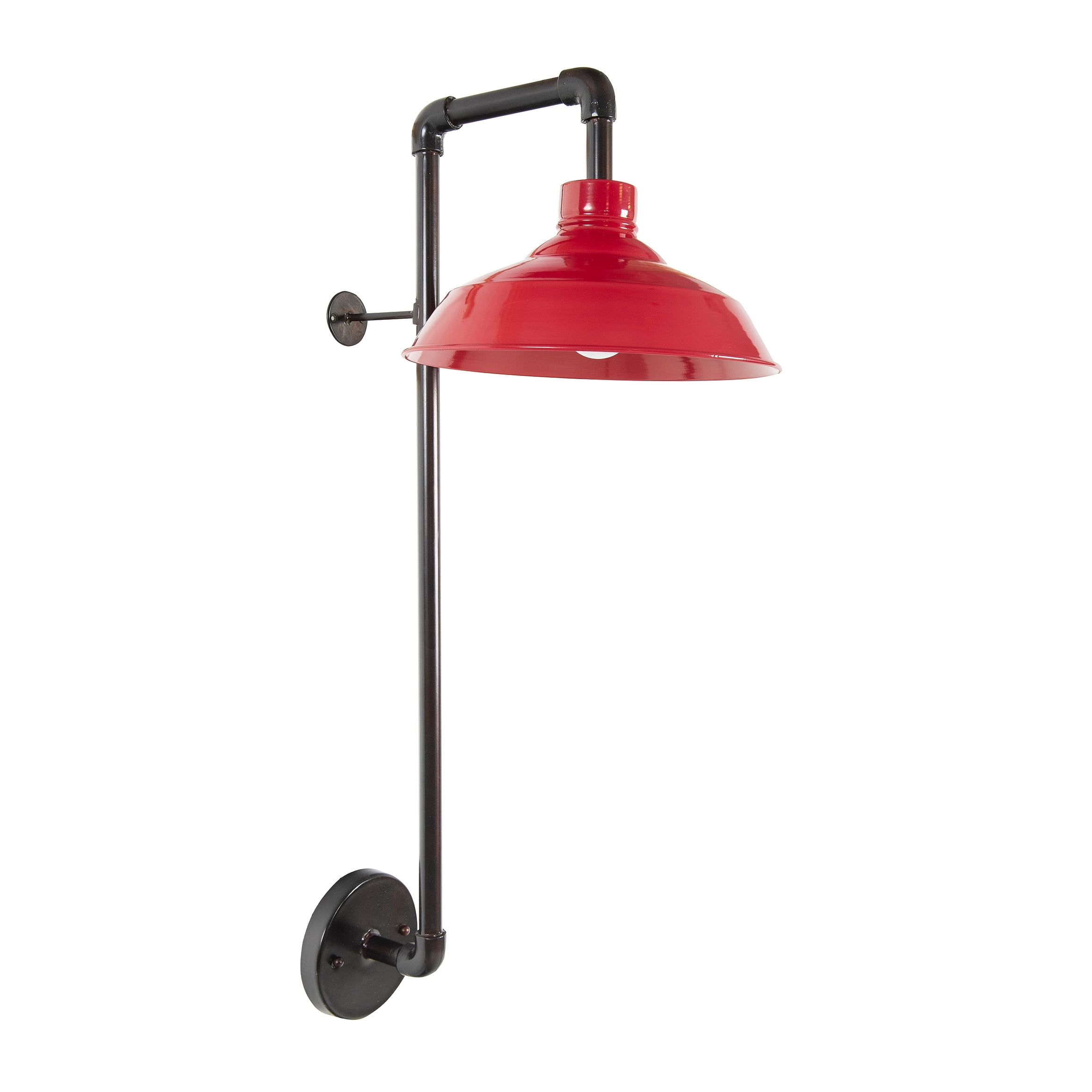 Metal Wall Sconce with Round Shade