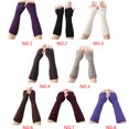 thumbnail image 3 of stanreset 1 Paire de Gants Chauffants Pliables pour Femmes et Filles, Manches à Rayures, Hiver Automne, 3 of 9