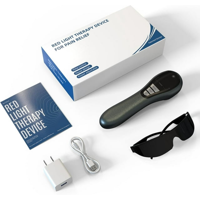 Red Light for Body Near Infrared Light 14 * 650nm + 3 * 808nm, Infrared for Neck, Shoulder, Back, Knee (Silver Gray)