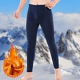 thumbnail image 2 of JIKNTTR Men's Thermal Underwear Pants Mens Thick Long Johns Trousers Winter Warm Lined Underwear Bottom Cold Weather Base Layer Legging Lightweight Base Layers Bottoms, 2 of 7