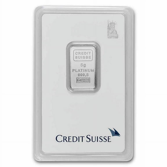 5 gram Platinum Bar - Credit Suisse (New Assay)