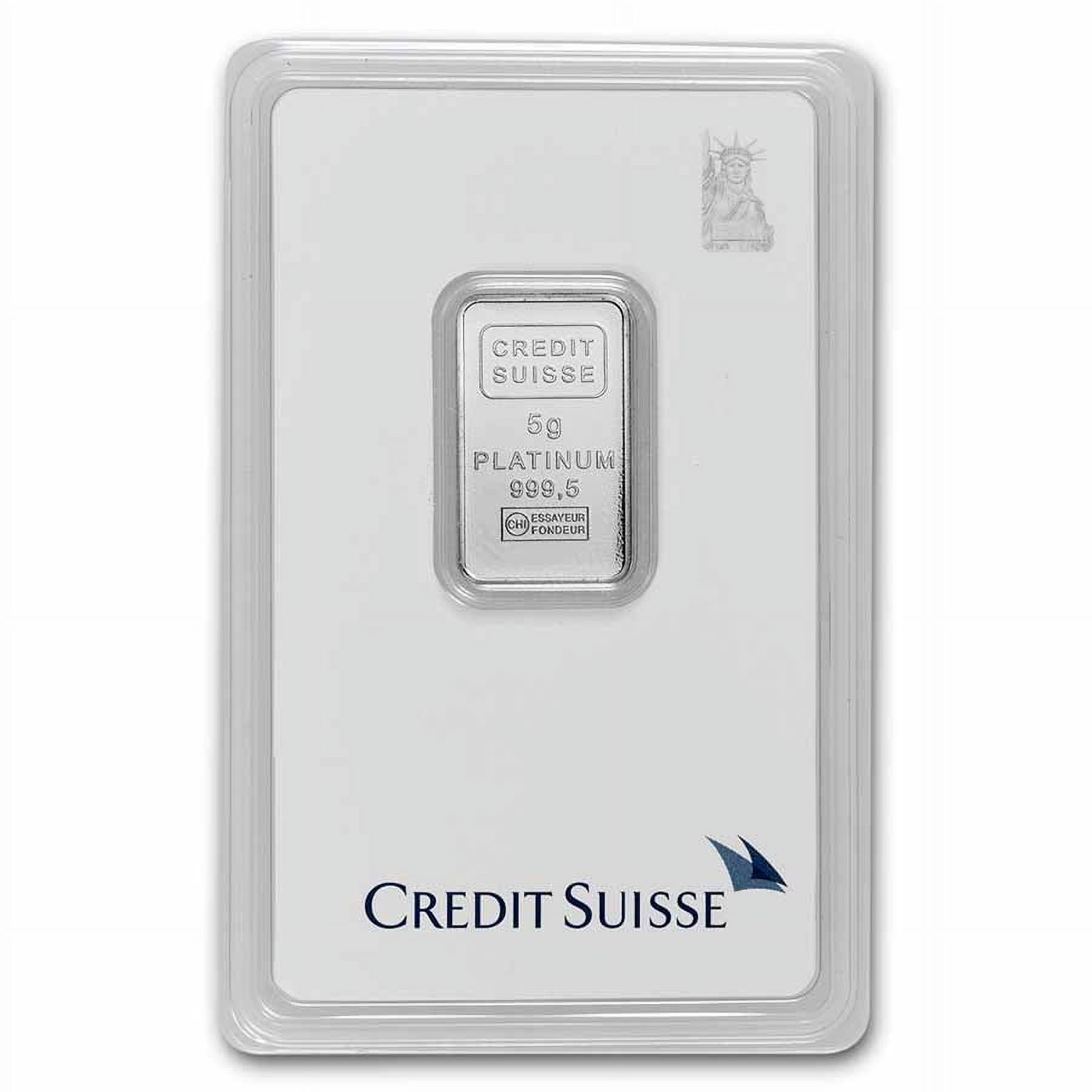 5 gram Platinum Bar - Credit Suisse (New Assay)