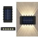 thumbnail image 1 of 2 lámparas solares de pared que brillan hacia arriba y hacia abajo para exteriores, lámparas solares para jardín., 1 of 8