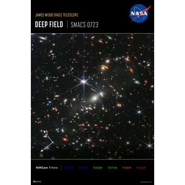 NASA Space Webb Telescope Photo Deep Field Outer Galaxy Universe Planet Star Nebula Constellation Cool Wall Art Print Poster 12x18